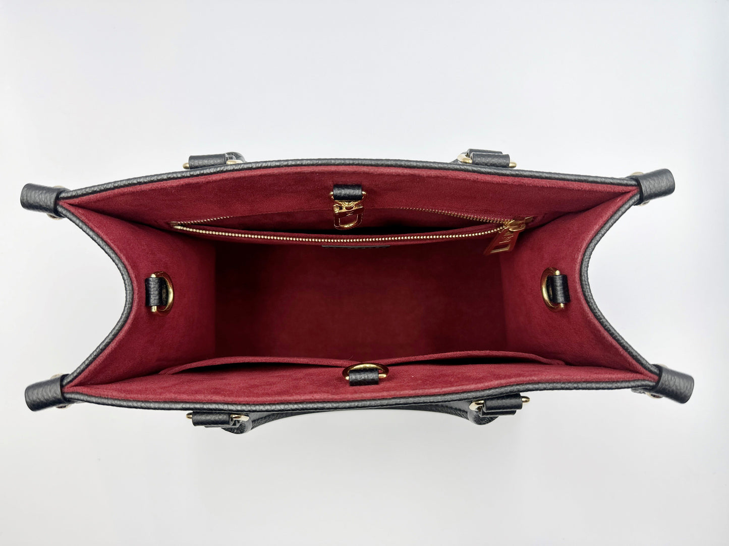 ルイ・ヴィトンLOUIS VUITTON バイカラーモノグラム・アンプラントレザー オンザゴーPM ブラックベージュ M45659