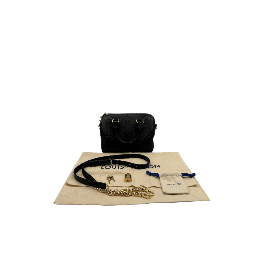 ルイ・ヴィトンLOUIS VUITTON モノグラム・アンプラントレザー スピーディ・バンドリエール20 M58953