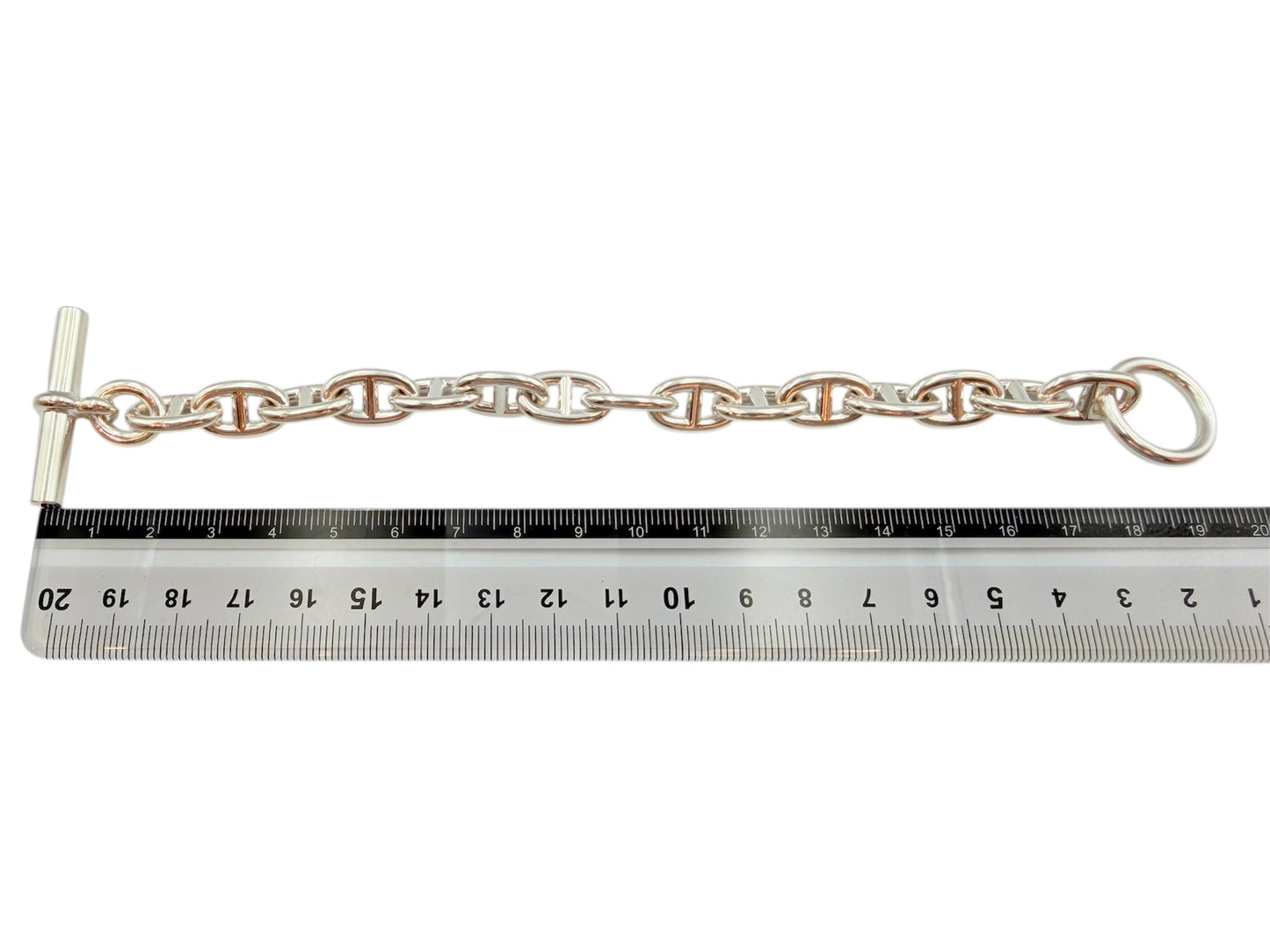 HERMES(エルメス) シェーヌダンクル MM ブレスレット 15コマ シルバーSV