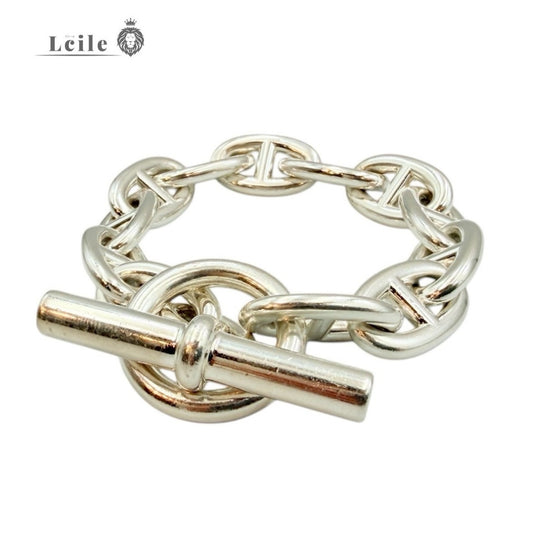 HERMES（エルメス）　シェーヌダンクル　TGM ブレスレット 12コマ　SVシルバー