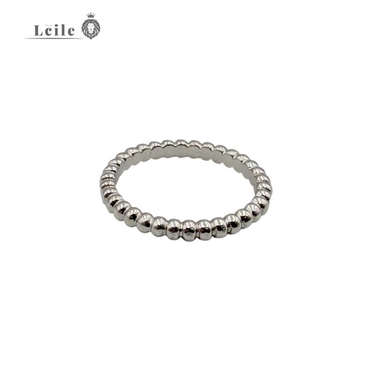 ヴァンクリーフ&アーペル（Van Cleef & Arpels）　ペルレ　リング　6号　Au750 ホワイトゴールド