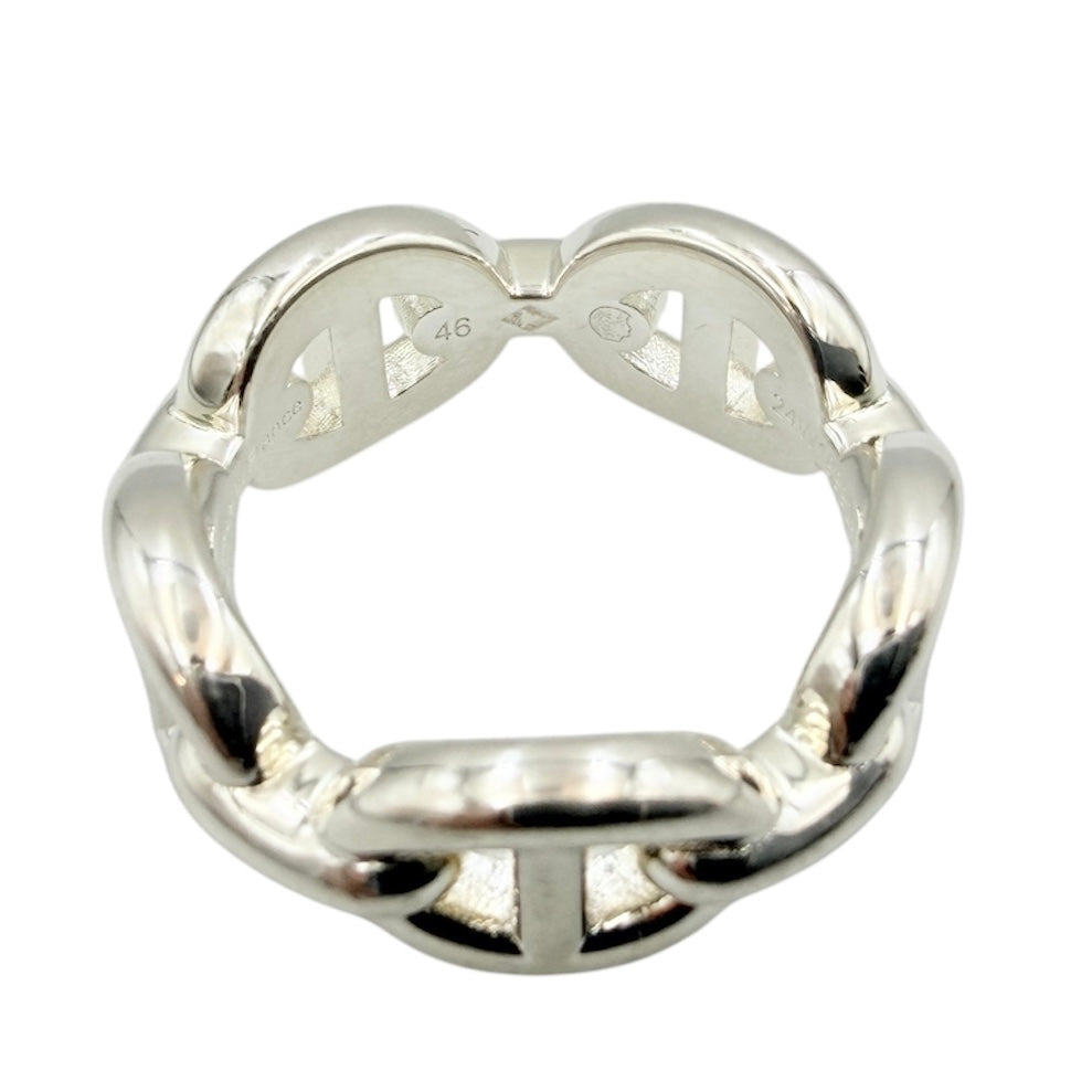 HERMESエルメス　シェーヌダンクル　アンシェネ　リング　SV シルバー　6号　中古