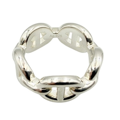 HERMESエルメス　シェーヌダンクル　アンシェネ　リング　SV シルバー　6号　中古