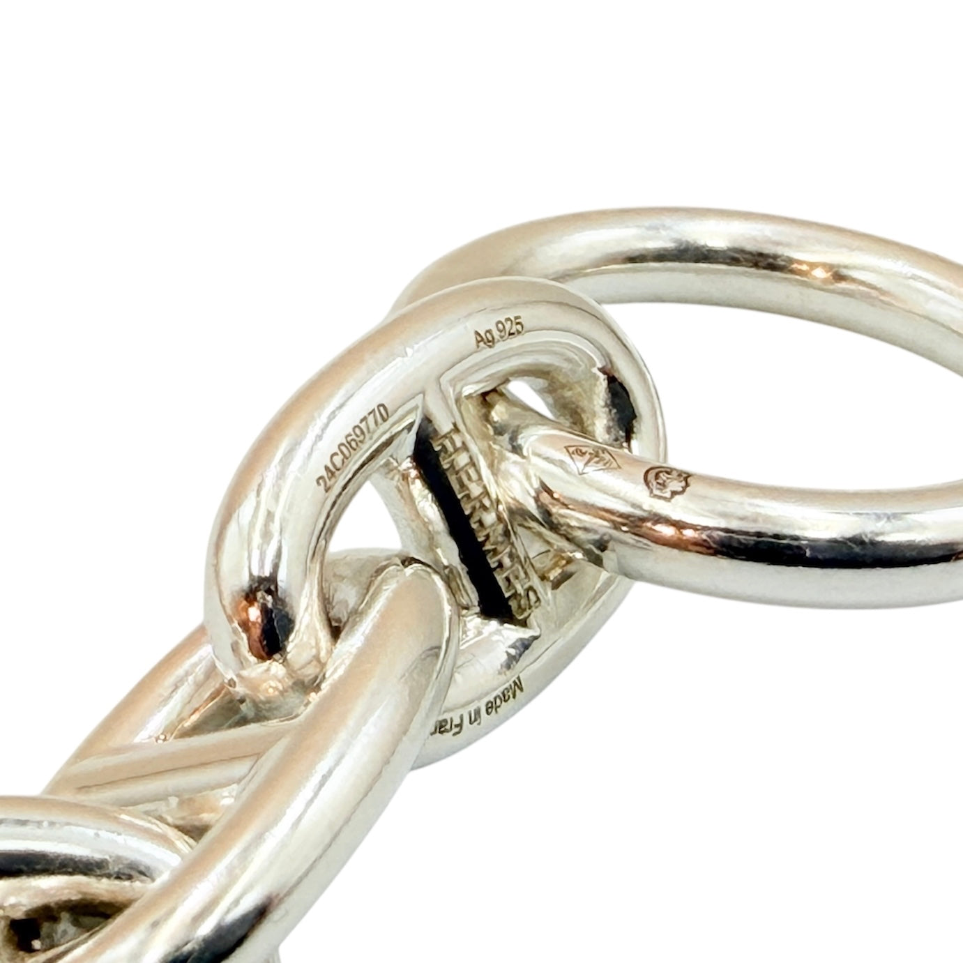 HERMES（エルメス）　シェーヌダンクル　MM ブレスレット 15コマ　シルバーSV