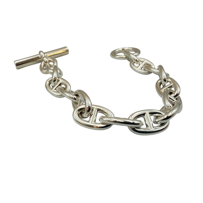 HERMES（エルメス）　シェーヌダンクル　MM ブレスレット 15コマ　シルバーSV